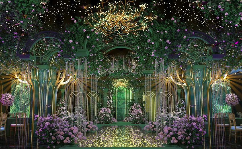 富蕴奇妙森林婚礼堂效果展示